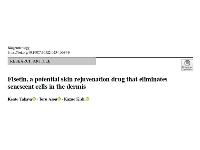 Fisetin: élimination ciblée des cellules sénescentes dans la couche cutanée, ouvrant de nouvelles possibilités pour la peau anti-âge