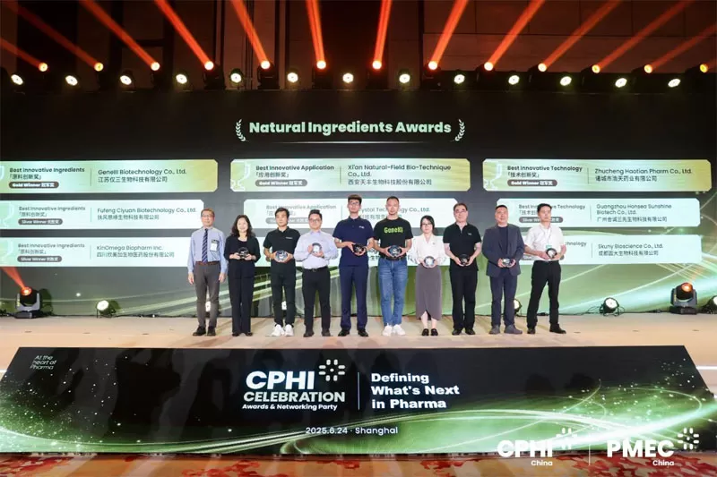Natural Field NF Lipo Co-oaded Liposome Tech Wins “Applied innovation Award“at CPHI China 2025