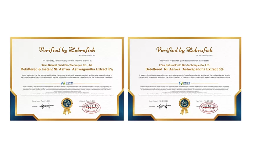 L'extrait d'Ashwagandha NF Ashwa est certifié pour améliorer le sommeil et soulager l'anxiété