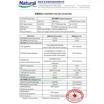 Hyaluronate de sodium NF-COA